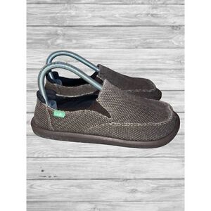 Sanuk Kid's Brown SIDEWALK SURFER Slip On Sandal Shoes Big Kids Size 6